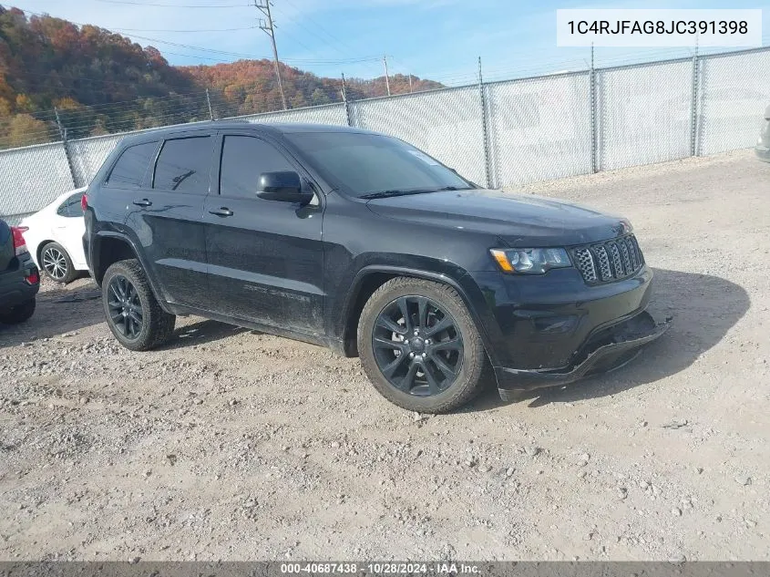 2018 Jeep Grand Cherokee Altitude 4X4 VIN: 1C4RJFAG8JC391398 Lot: 40687438