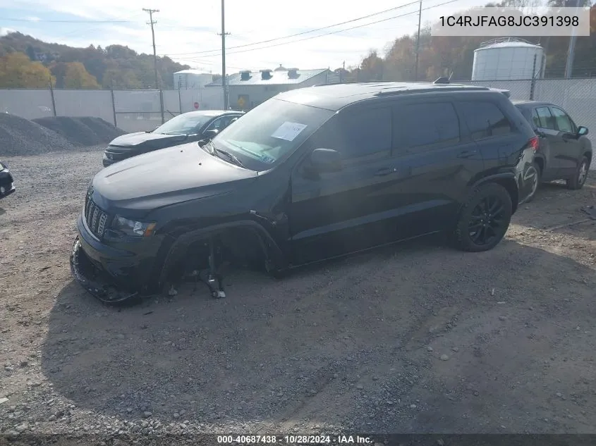 2018 Jeep Grand Cherokee Altitude 4X4 VIN: 1C4RJFAG8JC391398 Lot: 40687438