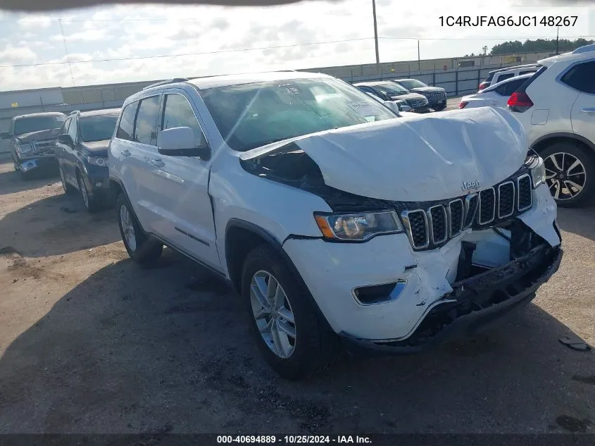 2018 Jeep Grand Cherokee Laredo E 4X4 VIN: 1C4RJFAG6JC148267 Lot: 40694889