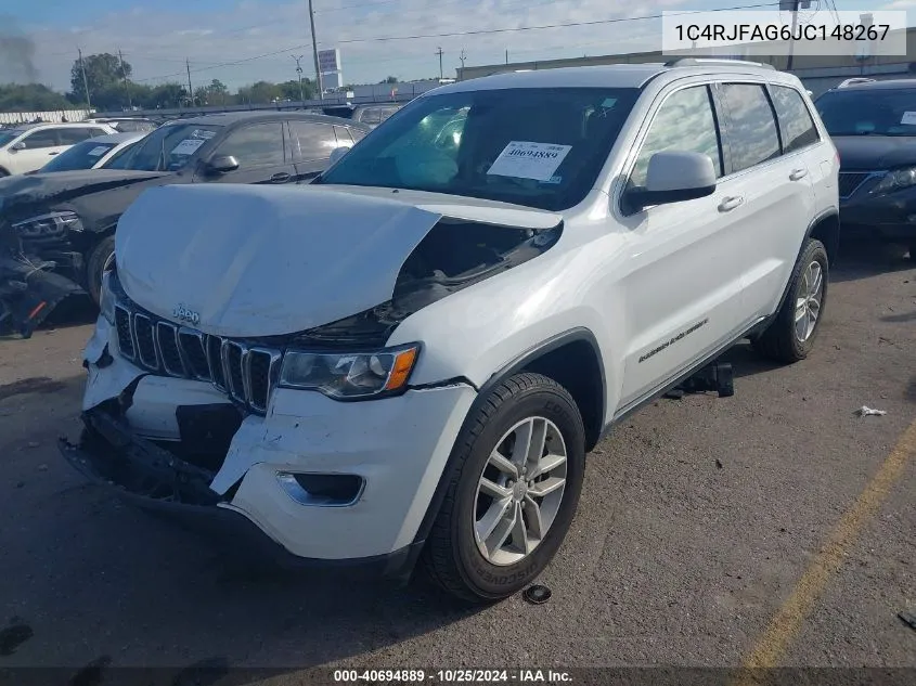 2018 Jeep Grand Cherokee Laredo E 4X4 VIN: 1C4RJFAG6JC148267 Lot: 40694889