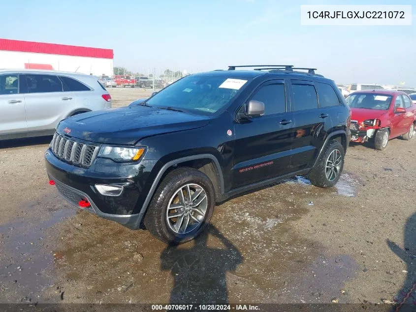 2018 Jeep Grand Cherokee Trailhawk 4X4 VIN: 1C4RJFLGXJC221072 Lot: 40706017