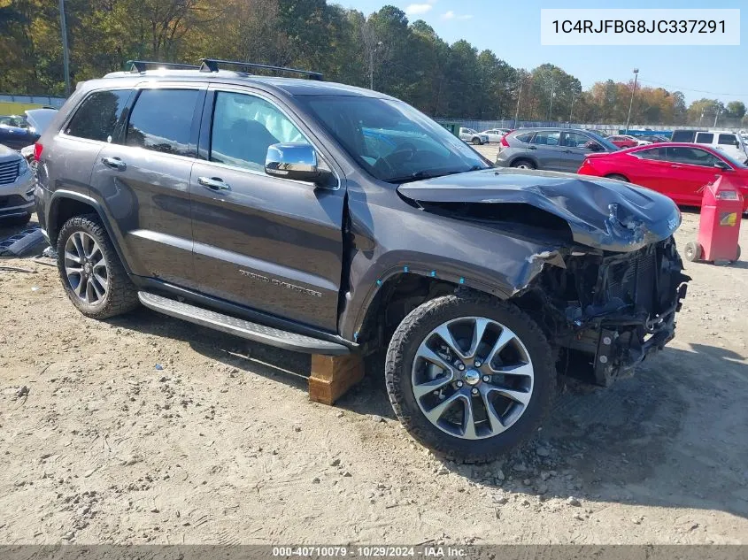 2018 Jeep Grand Cherokee Limited 4X4 VIN: 1C4RJFBG8JC337291 Lot: 40710079