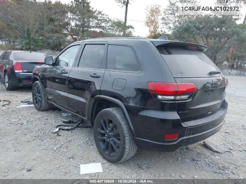 2018 Jeep Grand Cherokee Altitude 4X4 VIN: 1C4RJFAG6JC102972 Lot: 40710655