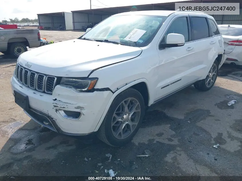 1C4RJEBG5JC247400 2018 Jeep Grand Cherokee Sterling Edition 4X2