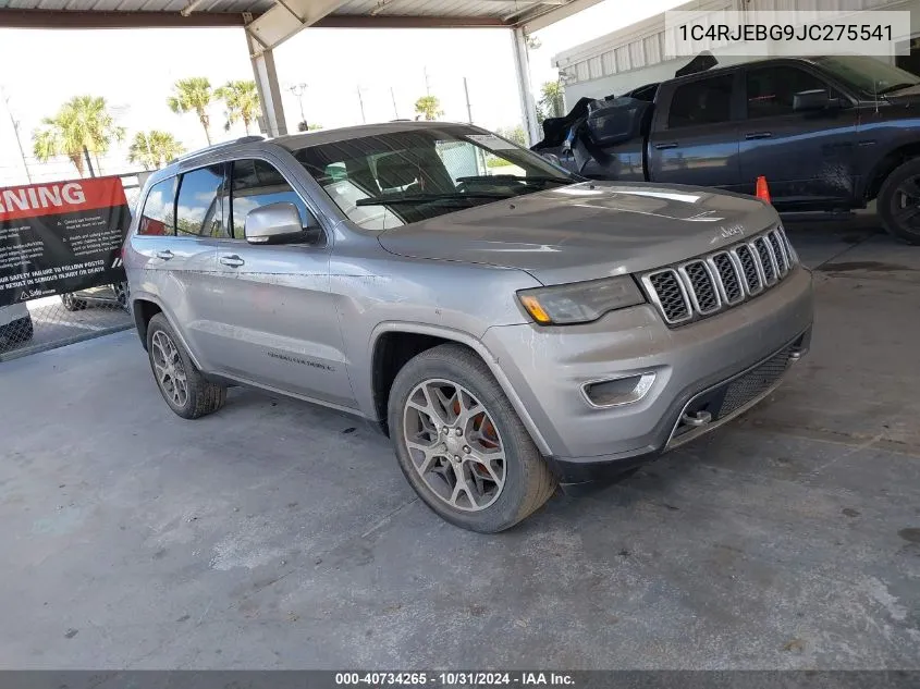 2018 Jeep Grand Cherokee Sterling Edition 4X2 VIN: 1C4RJEBG9JC275541 Lot: 40734265