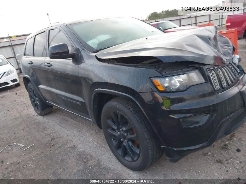 2018 Jeep Grand Cherokee Altitude 4X2 VIN: 1C4RJEAG3JC493833 Lot: 40734722