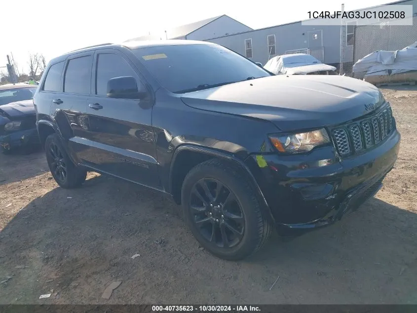 2018 Jeep Grand Cherokee Altitude 4X4 VIN: 1C4RJFAG3JC102508 Lot: 40735623