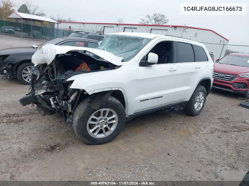 2018 Jeep Grand Cherokee Laredo 4X4 VIN: 1C4RJFAG8JC166673 Lot: 40763104