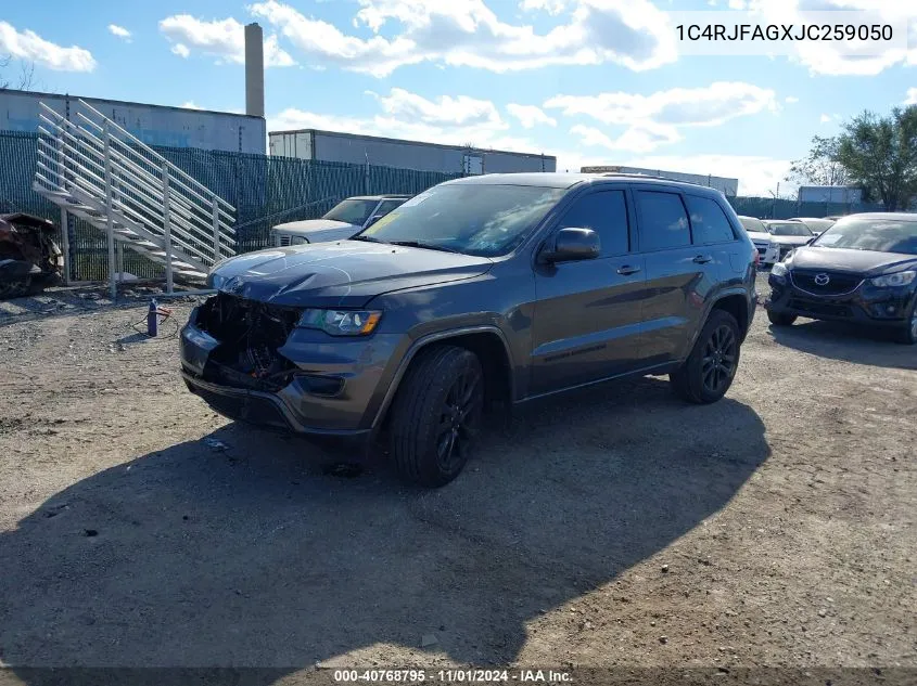 2018 Jeep Grand Cherokee Altitude 4X4 VIN: 1C4RJFAGXJC259050 Lot: 40768795