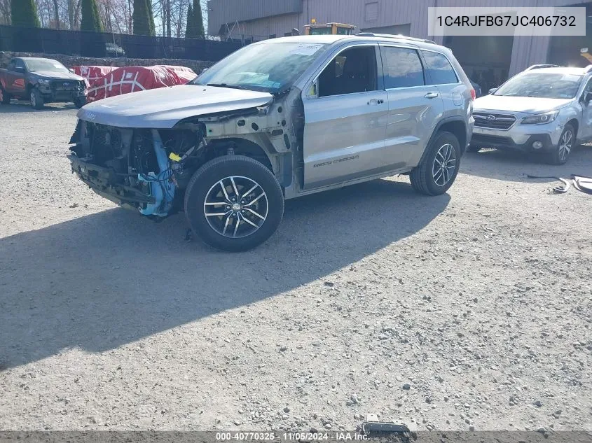 2018 Jeep Grand Cherokee Limited 4X4 VIN: 1C4RJFBG7JC406732 Lot: 40770325