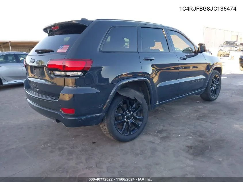 2018 Jeep Grand Cherokee Sterling Edition 4X4 VIN: 1C4RJFBG8JC136474 Lot: 40772022