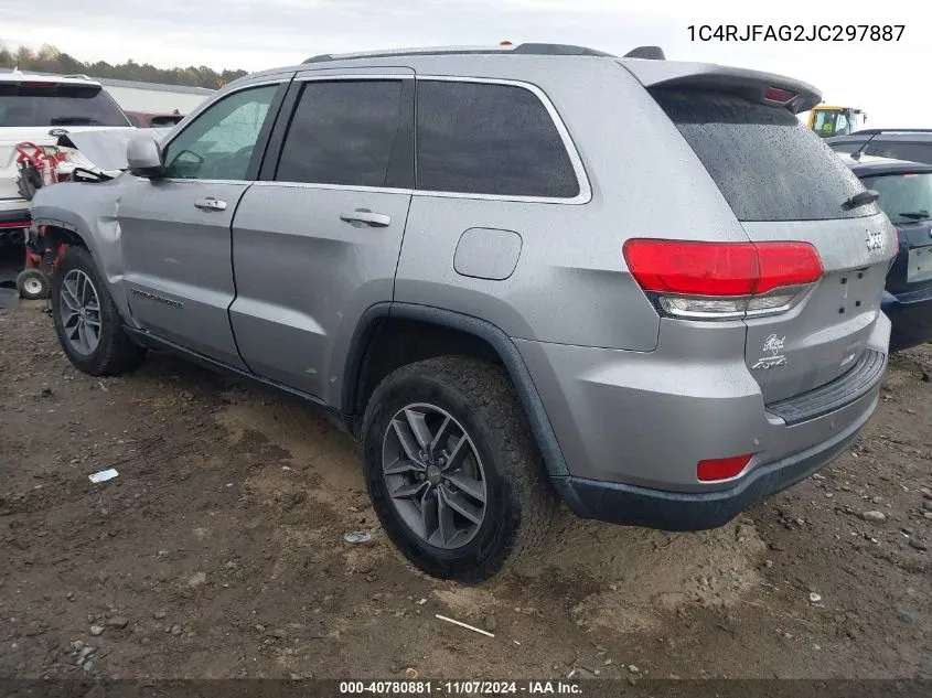 1C4RJFAG2JC297887 2018 Jeep Grand Cherokee Laredo E 4X4