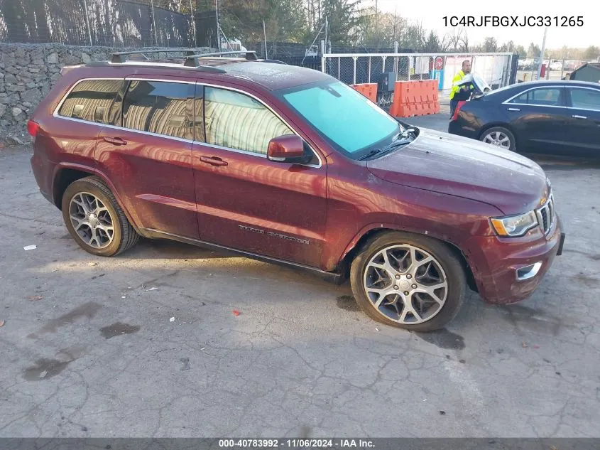 2018 Jeep Grand Cherokee Sterling Edition 4X4 VIN: 1C4RJFBGXJC331265 Lot: 40783992