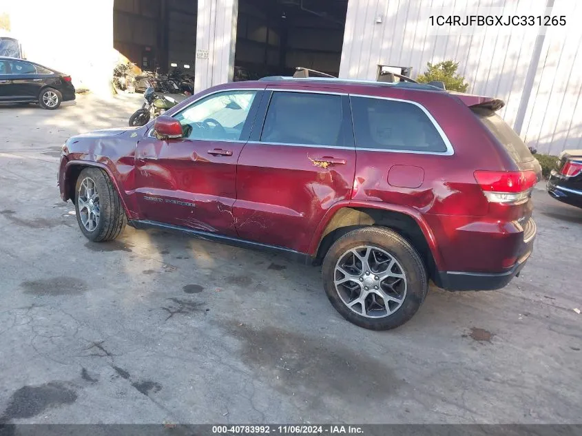 2018 Jeep Grand Cherokee Sterling Edition 4X4 VIN: 1C4RJFBGXJC331265 Lot: 40783992