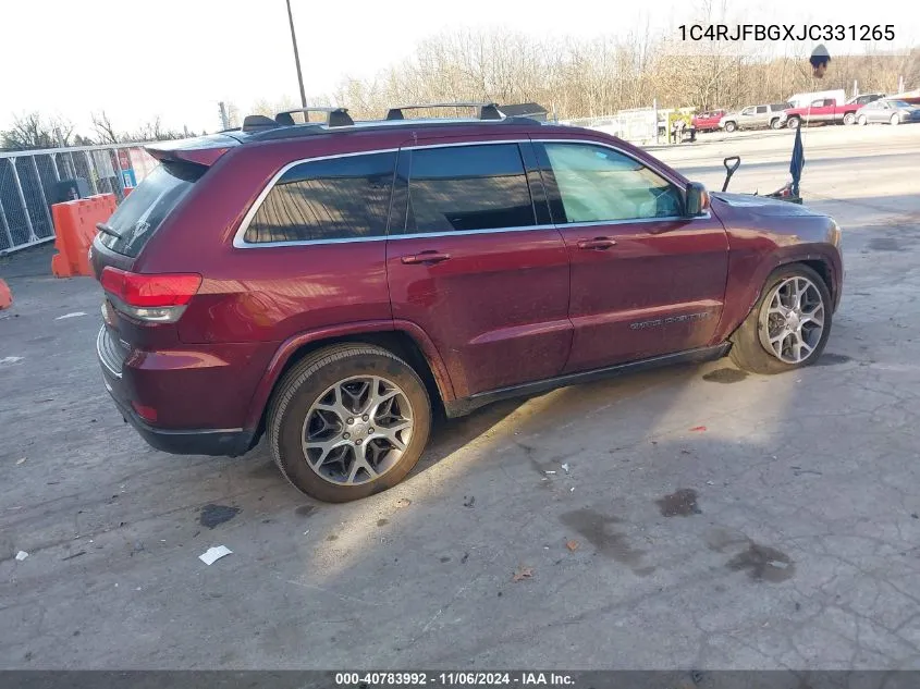 2018 Jeep Grand Cherokee Sterling Edition 4X4 VIN: 1C4RJFBGXJC331265 Lot: 40783992