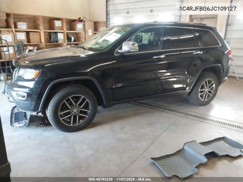 2018 Jeep Grand Cherokee Limited 4X4 VIN: 1C4RJFBG6JC109127 Lot: 40793238