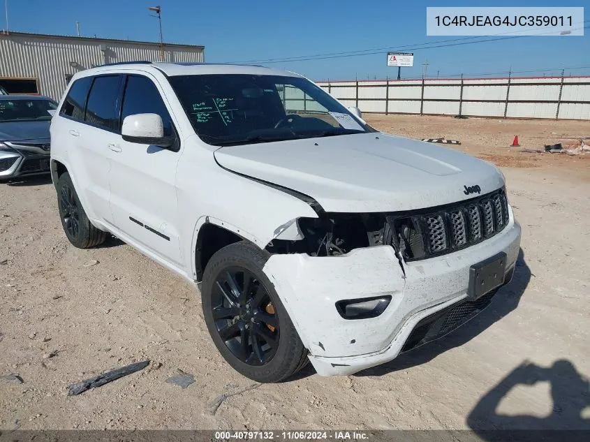 2018 Jeep Grand Cherokee Altitude 4X2 VIN: 1C4RJEAG4JC359011 Lot: 40797132