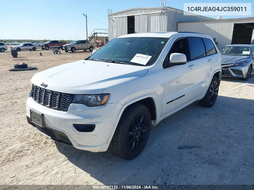 2018 Jeep Grand Cherokee Altitude 4X2 VIN: 1C4RJEAG4JC359011 Lot: 40797132