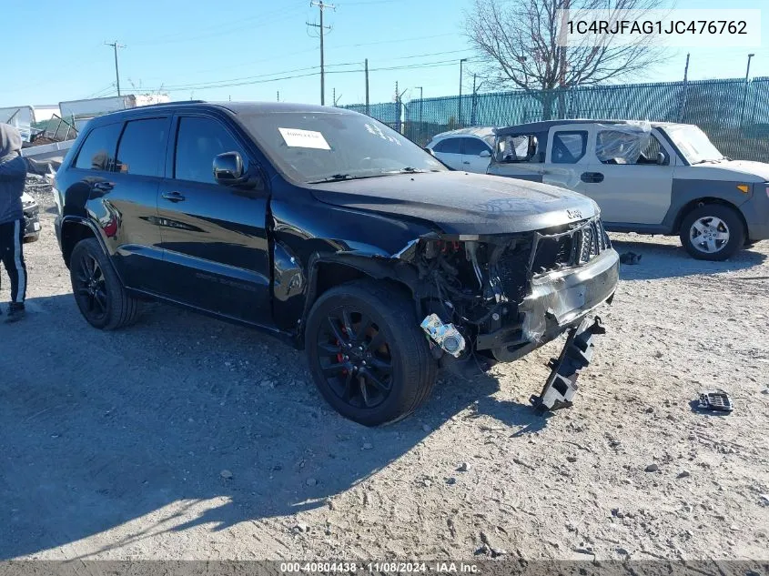 2018 Jeep Grand Cherokee Altitude 4X4 VIN: 1C4RJFAG1JC476762 Lot: 40804438