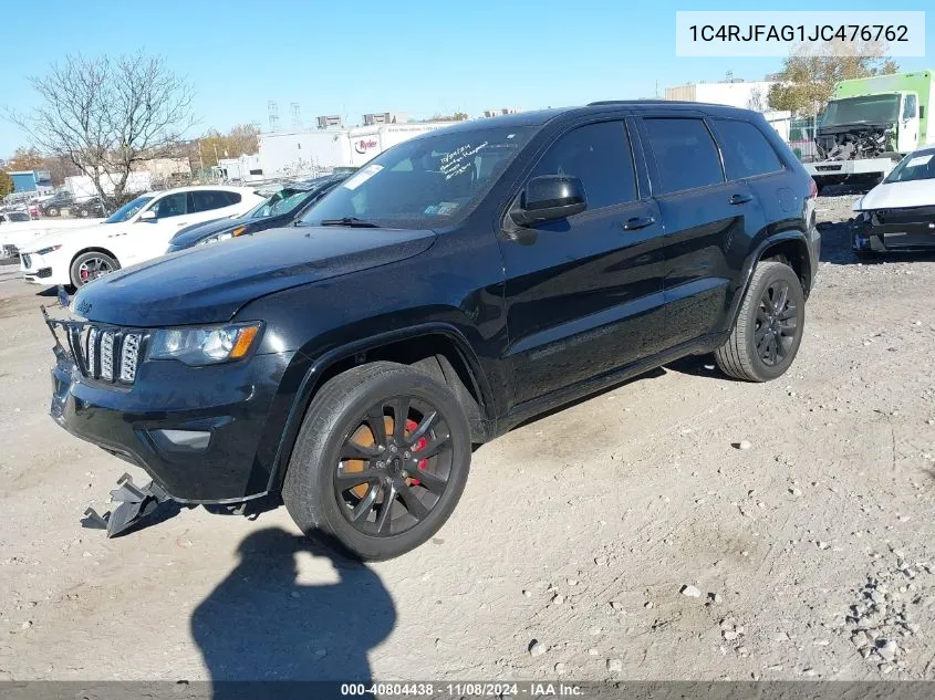 2018 Jeep Grand Cherokee Altitude 4X4 VIN: 1C4RJFAG1JC476762 Lot: 40804438