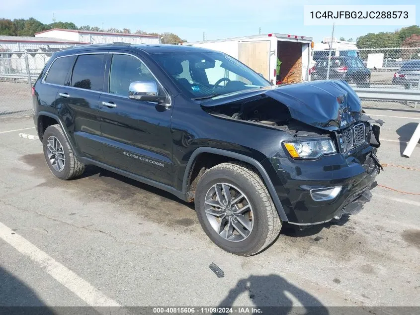 2018 Jeep Grand Cherokee Limited 4X4 VIN: 1C4RJFBG2JC288573 Lot: 40815606