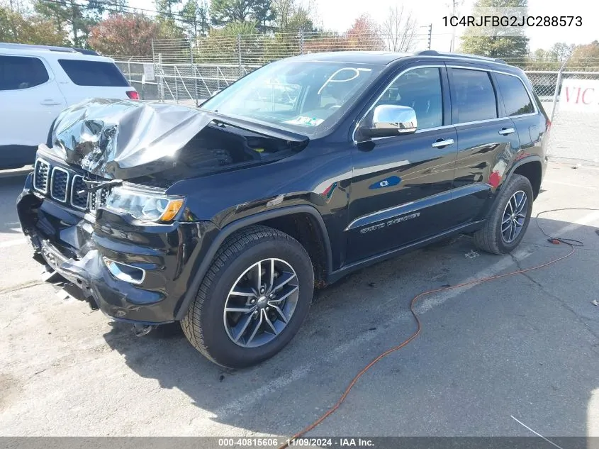 2018 Jeep Grand Cherokee Limited 4X4 VIN: 1C4RJFBG2JC288573 Lot: 40815606