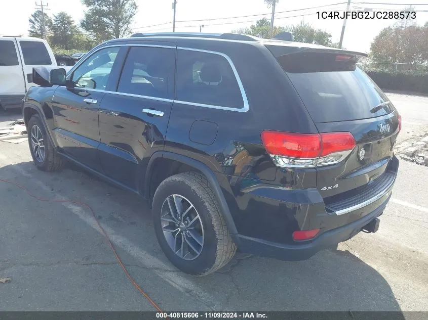 2018 Jeep Grand Cherokee Limited 4X4 VIN: 1C4RJFBG2JC288573 Lot: 40815606