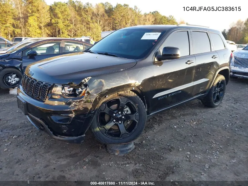 2018 Jeep Grand Cherokee Upland 4X4 VIN: 1C4RJFAG5JC383615 Lot: 40817880