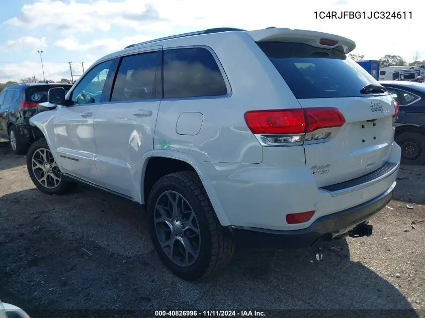 2018 Jeep Grand Cherokee Sterling Edition 4X4 VIN: 1C4RJFBG1JC324611 Lot: 40826996