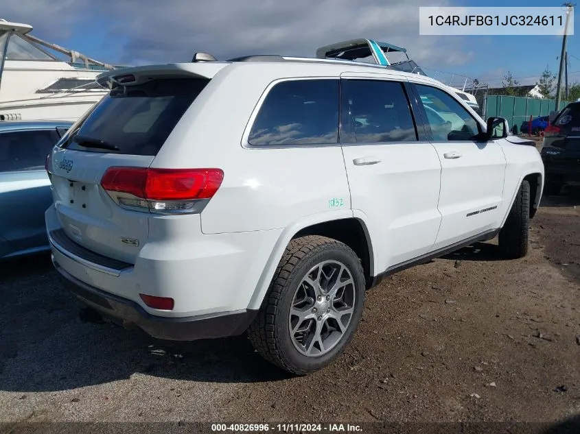 2018 Jeep Grand Cherokee Sterling Edition 4X4 VIN: 1C4RJFBG1JC324611 Lot: 40826996