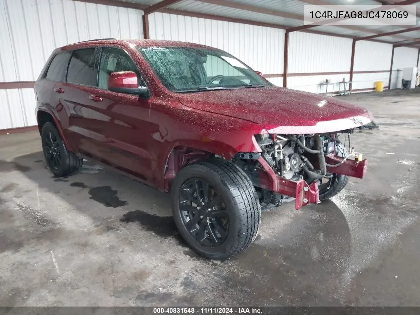 2018 Jeep Grand Cherokee Altitude 4X4 VIN: 1C4RJFAG8JC478069 Lot: 40831548