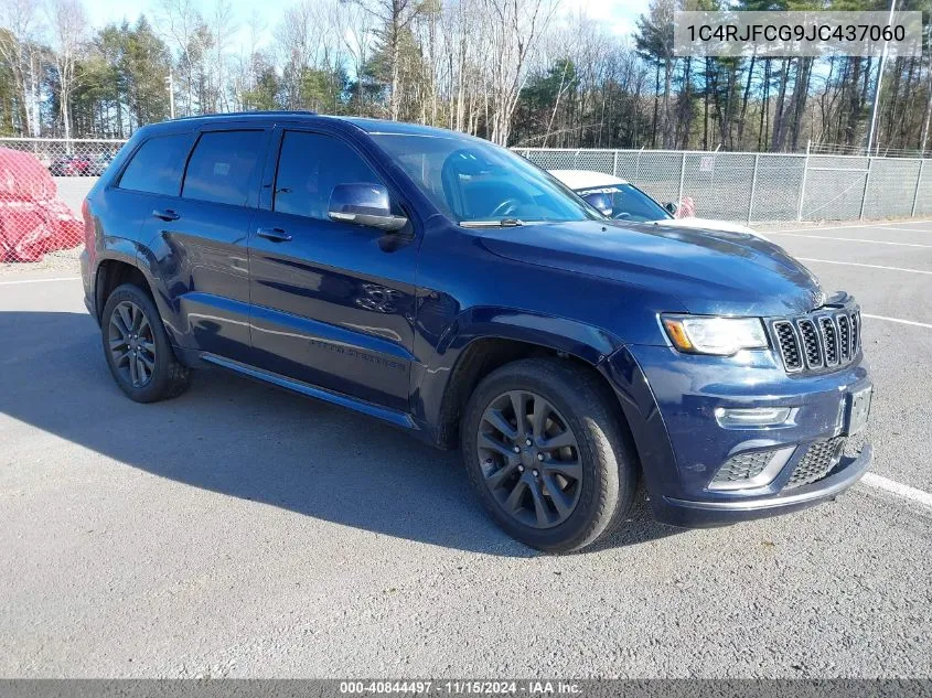 2018 Jeep Grand Cherokee High Altitude 4X4 VIN: 1C4RJFCG9JC437060 Lot: 40844497