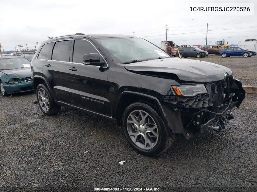 2018 Jeep Grand Cherokee Sterling Edition 4X4 VIN: 1C4RJFBG5JC220526 Lot: 40894083