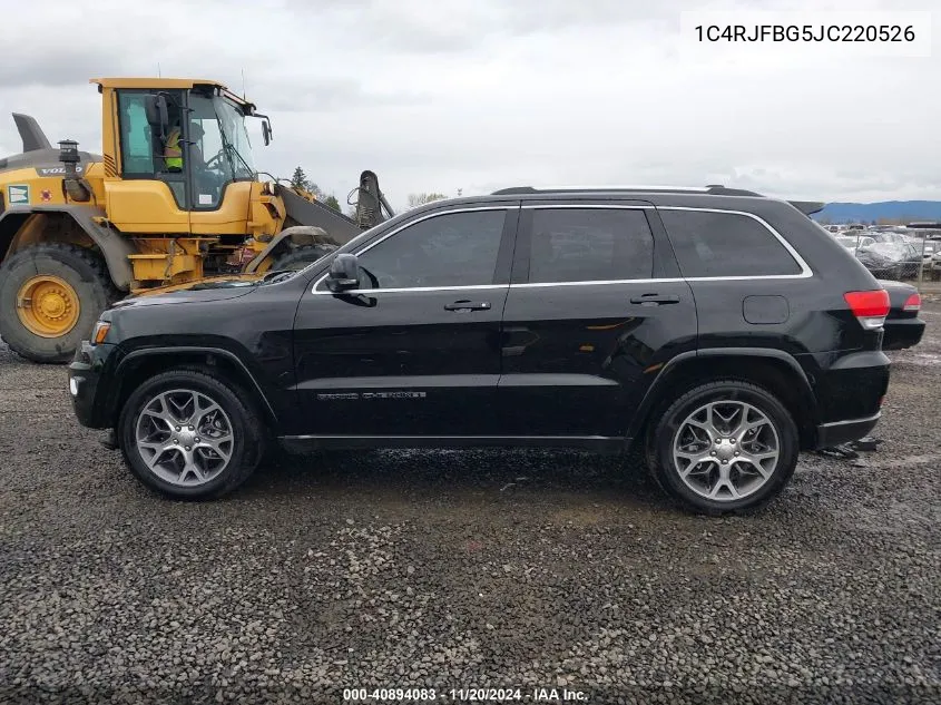 2018 Jeep Grand Cherokee Sterling Edition 4X4 VIN: 1C4RJFBG5JC220526 Lot: 40894083