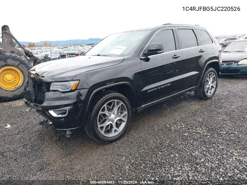 2018 Jeep Grand Cherokee Sterling Edition 4X4 VIN: 1C4RJFBG5JC220526 Lot: 40894083