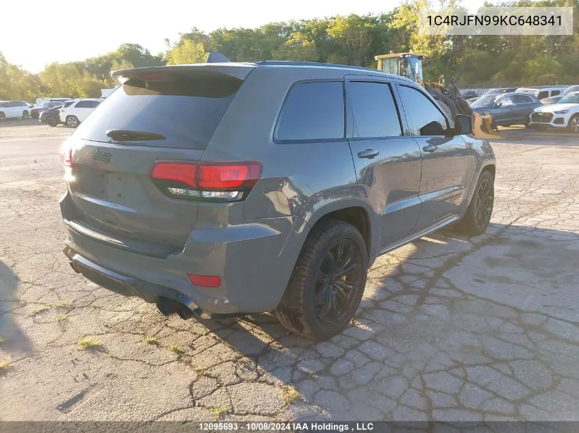 2019 Jeep Grand Cherokee VIN: 1C4RJFN99KC648341 Lot: 12095693