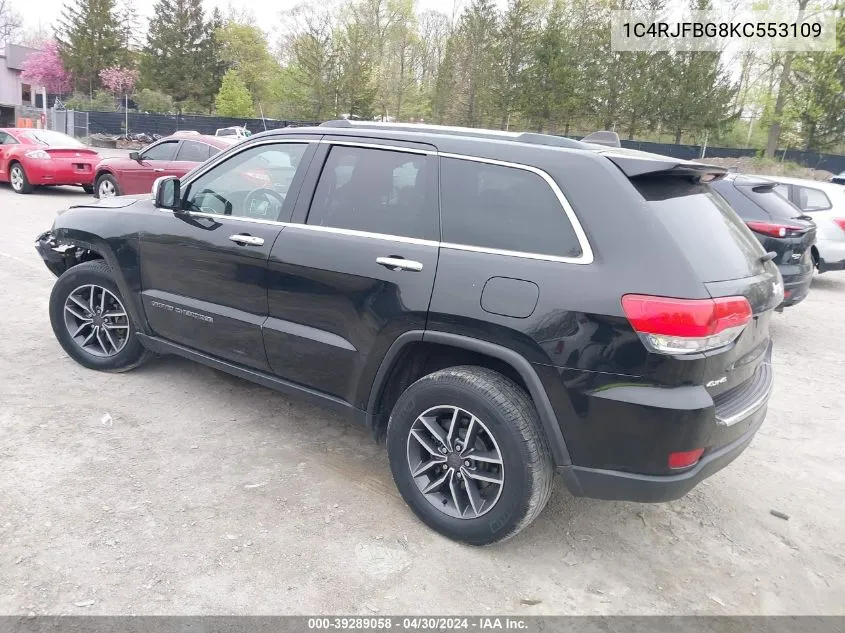 2019 Jeep Grand Cherokee Limited 4X4 VIN: 1C4RJFBG8KC553109 Lot: 39289058