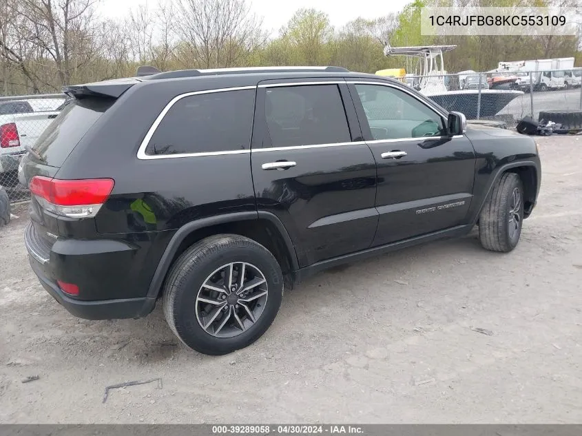 2019 Jeep Grand Cherokee Limited 4X4 VIN: 1C4RJFBG8KC553109 Lot: 39289058