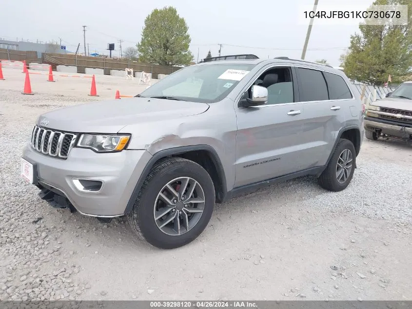 1C4RJFBG1KC730678 2019 Jeep Grand Cherokee Limited 4X4