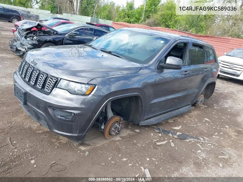 2019 Jeep Grand Cherokee Altitude 4X4 VIN: 1C4RJFAG9KC589036 Lot: 39390882