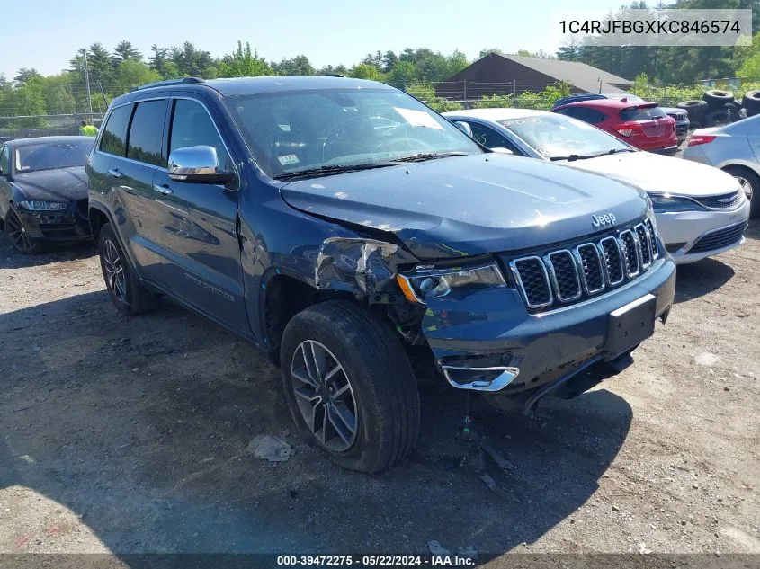 1C4RJFBGXKC846574 2019 Jeep Grand Cherokee Limited 4X4