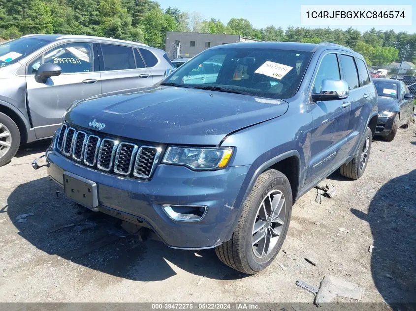 1C4RJFBGXKC846574 2019 Jeep Grand Cherokee Limited 4X4