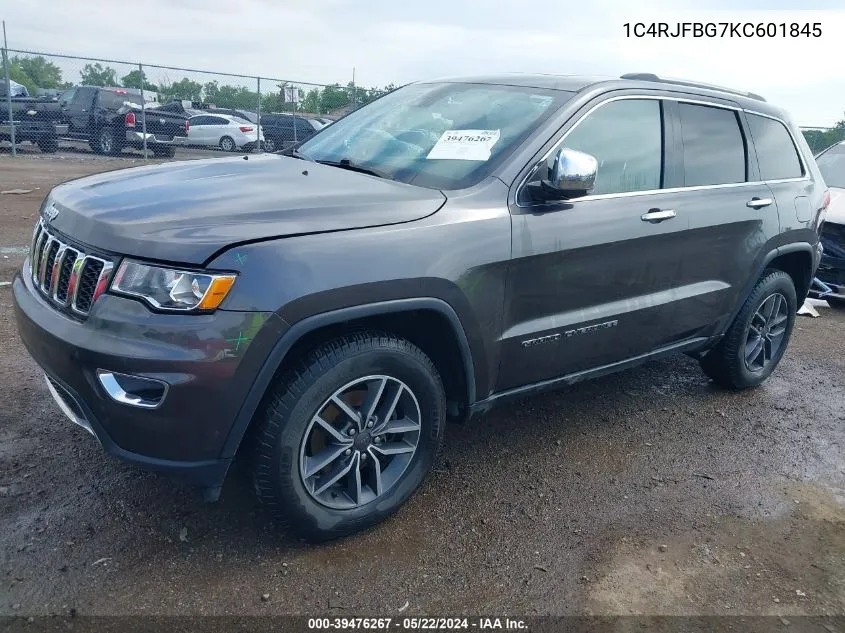 2019 Jeep Grand Cherokee Limited 4X4 VIN: 1C4RJFBG7KC601845 Lot: 39476267