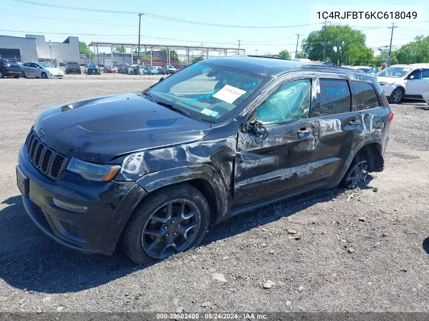 2019 Jeep Grand Cherokee Limited X 4X4 VIN: 1C4RJFBT6KC618049 Lot: 39502405