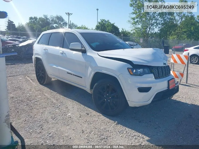 2019 Jeep Grand Cherokee Altitude 4X4 VIN: 1C4RJFAG8KC695249 Lot: 39594385