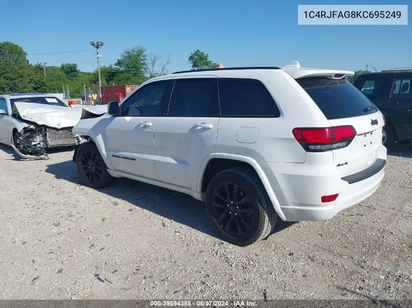 2019 Jeep Grand Cherokee Altitude 4X4 VIN: 1C4RJFAG8KC695249 Lot: 39594385