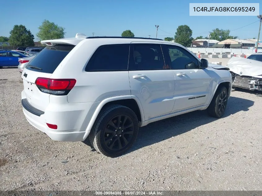 2019 Jeep Grand Cherokee Altitude 4X4 VIN: 1C4RJFAG8KC695249 Lot: 39594385