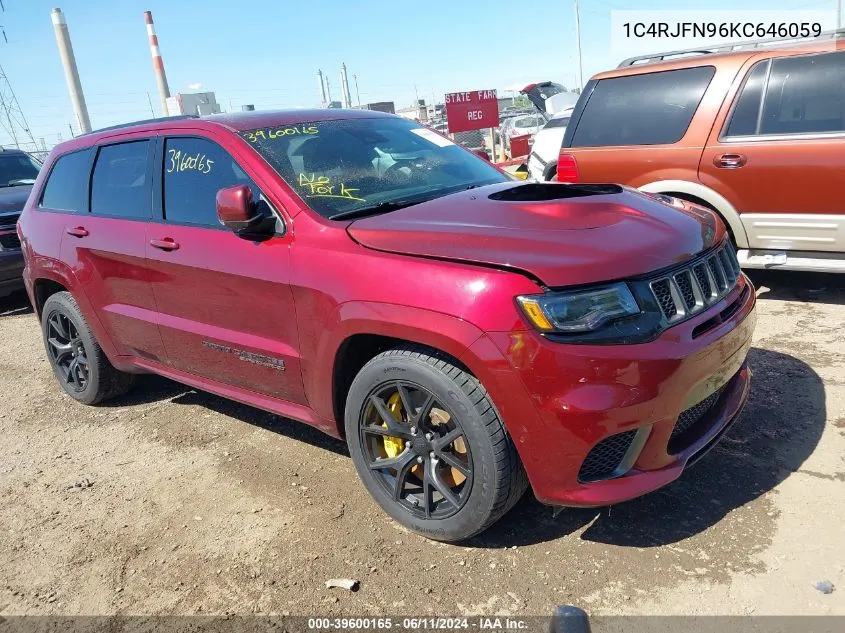 2019 Jeep Grand Cherokee Trackhawk 4X4 VIN: 1C4RJFN96KC646059 Lot: 39600165