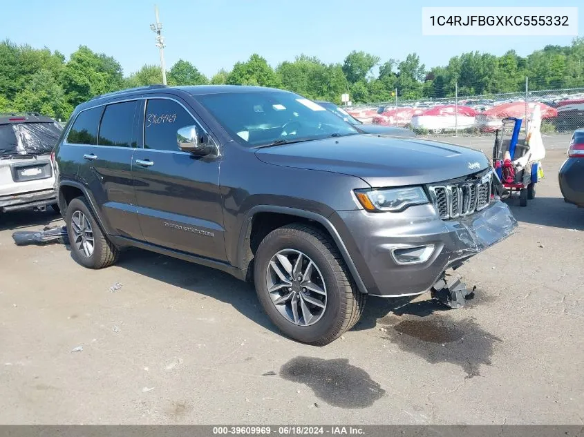 2019 Jeep Grand Cherokee Limited 4X4 VIN: 1C4RJFBGXKC555332 Lot: 39609969