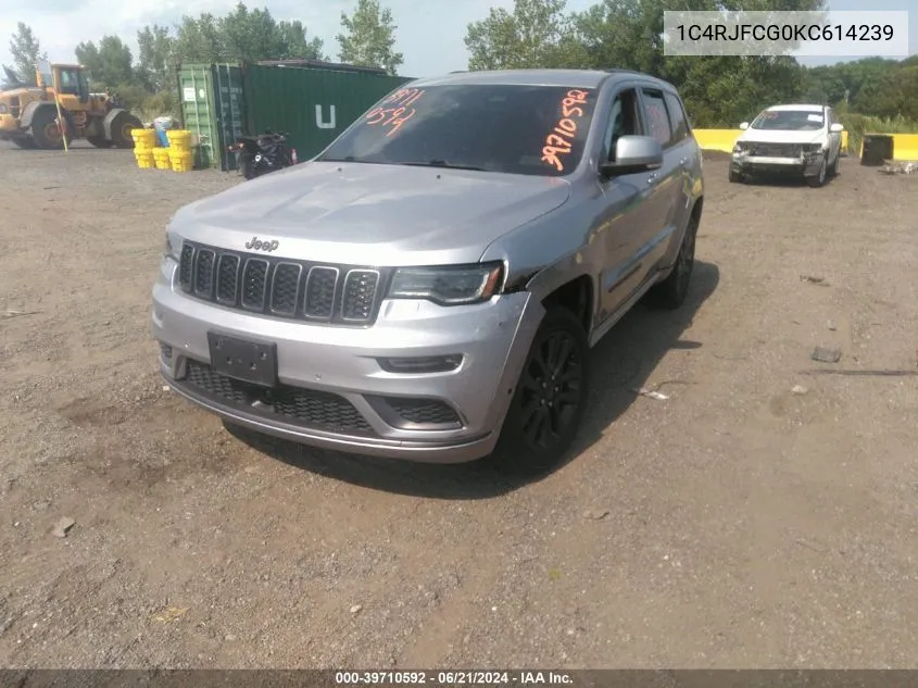 1C4RJFCG0KC614239 2019 Jeep Grand Cherokee High Altitude 4X4